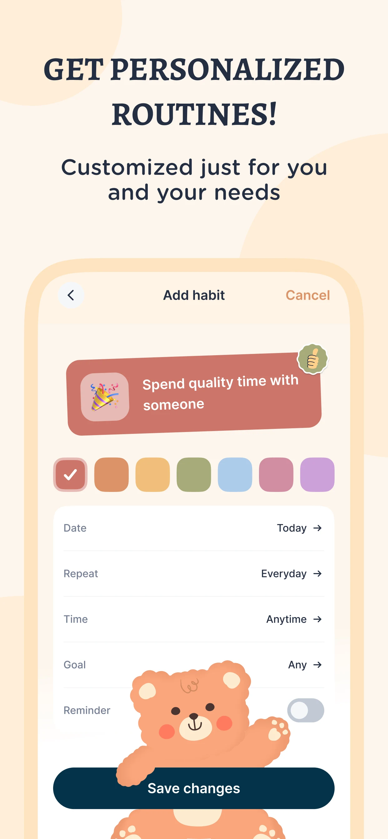 TeddyCare: Daily Routine Plan screenshot